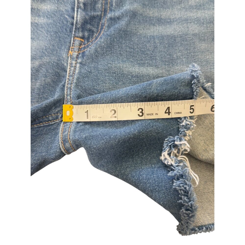 Polo Ralph Lauren Size 28 Denim Cut-Off Mid-Rise Shorts Riding Jeans Logo Patch - Picture 5 of 9